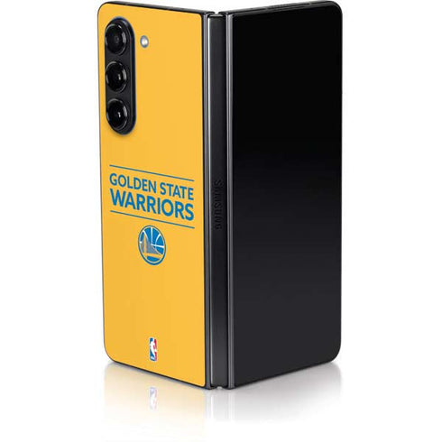 NBA Golden State Warriors Standard - Yellow Galaxy Z Fold5 5G Skin